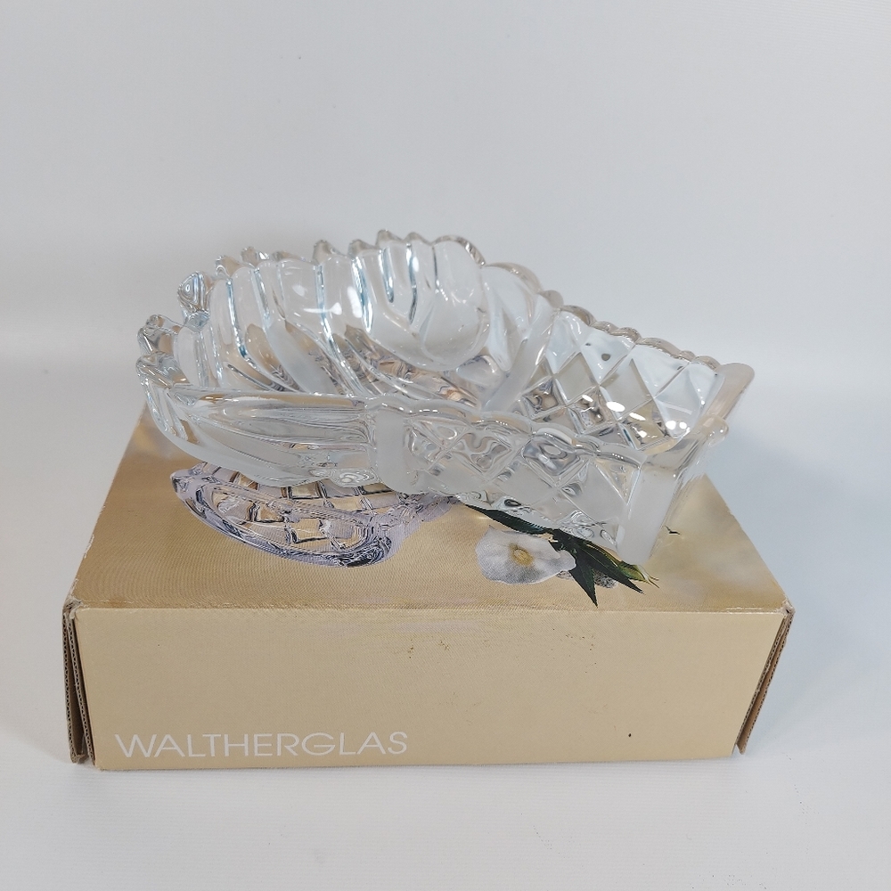NIB Waltherglas 7.5" Clear Glass Tulip Bowl